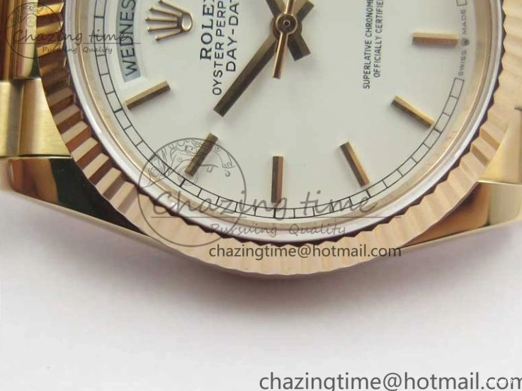 Bracelet 36 RG RG 128239 on President Maker Dial Day-Date White Bp Edition Best 1005